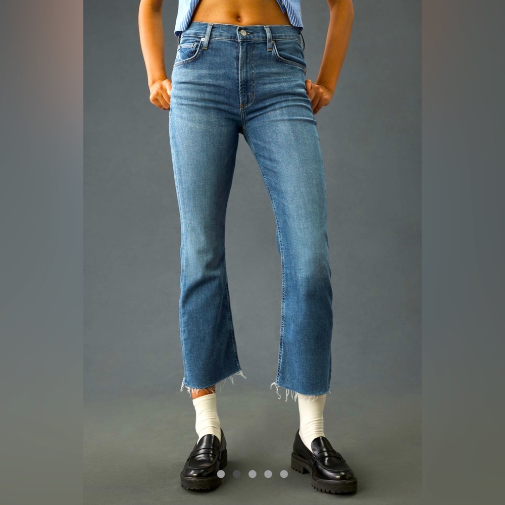 Anthropologie Citizens of Humanity Isola Mid-Rise Crop Bootcut Jeans Size 31
